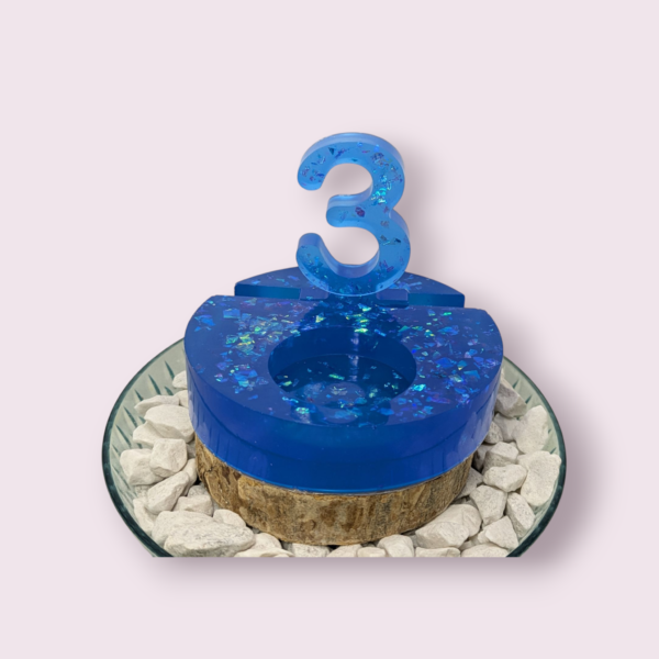 Bougeoir anniversaire résine époxy – Image 29